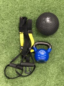 TRX, Kettle bell, medicine ball