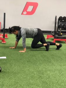 Bear Crawl Core Exercise